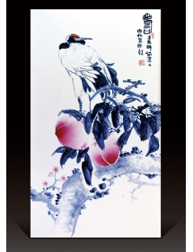 青花斗彩·壽-劉建文