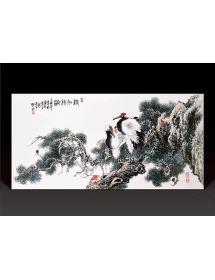 釉上彩·鹤知我龄-鄧羲頻